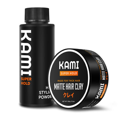 Hair Styling Powder & Matte Clay - Bundle