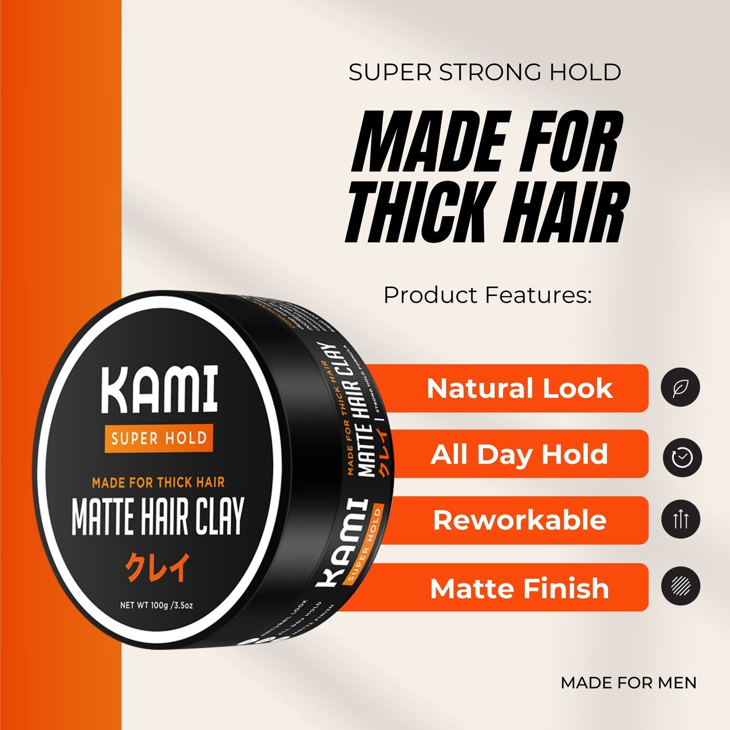 Hair Styling Clay - Strong Hold